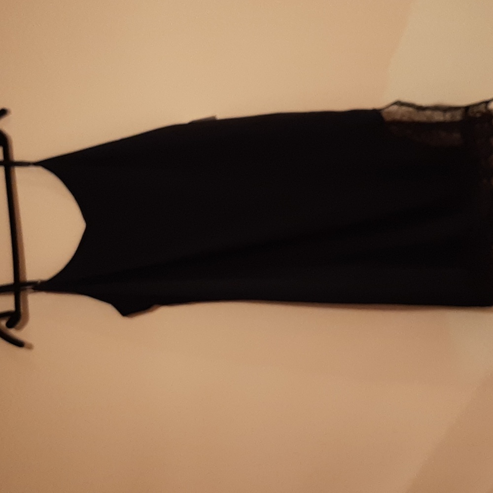 Leith Black Lace Slip Dress Size Large NWT